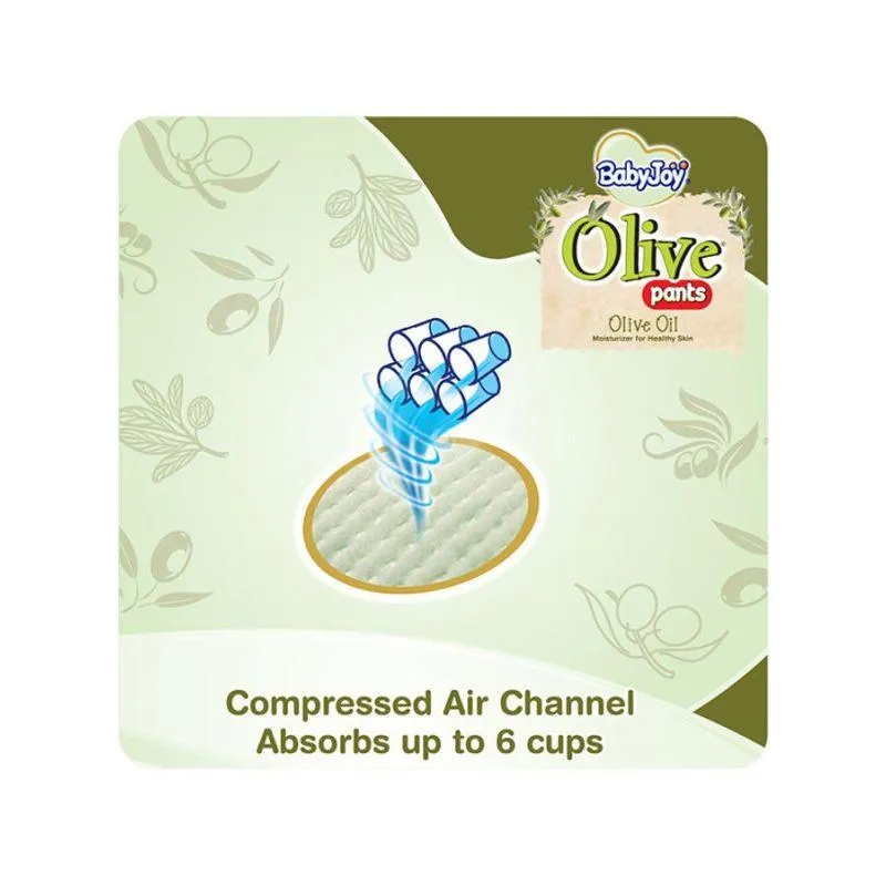 Baby Joy Olive Pants Mega Box - Size 6 - Junior XXL - 16-23 kg - 96 Diapers