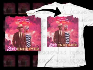 Barb and Oppenheimer Parody Png Digital Download