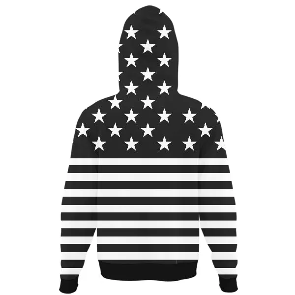 Black USA UNISEX HOODIE