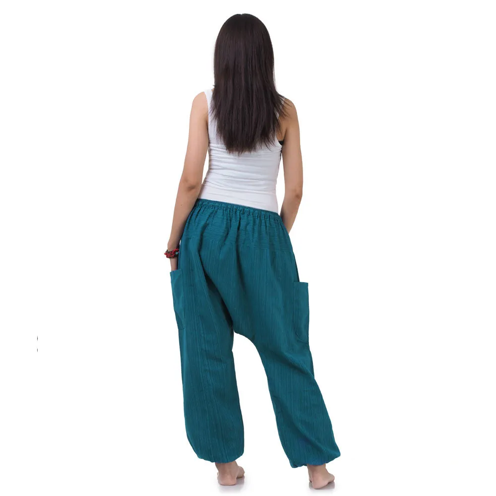 Blue Lagoon Women's Pinstripe Harem Pants