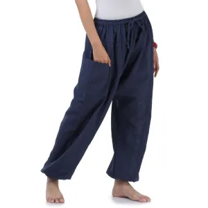 Blue Lagoon Women's Pinstripe Harem Pants