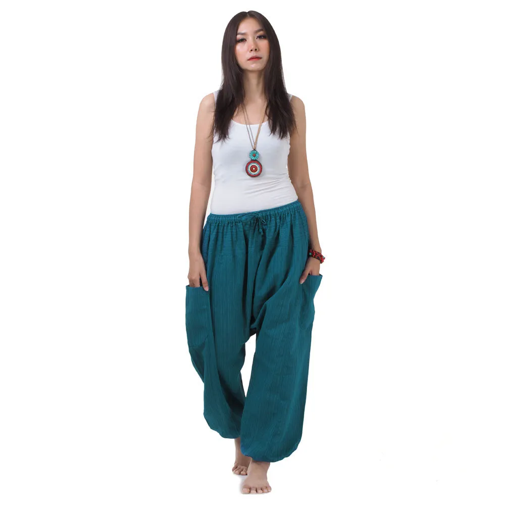 Blue Lagoon Women's Pinstripe Harem Pants
