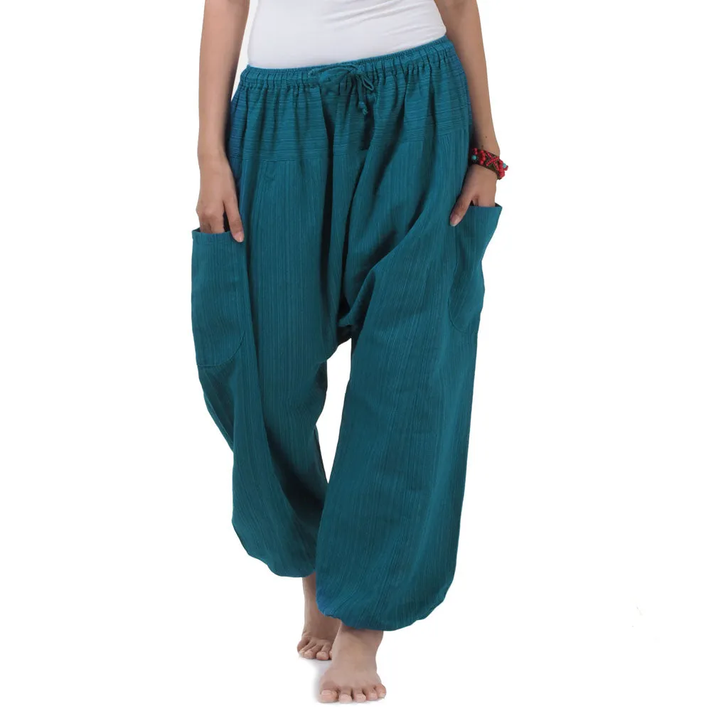 Blue Lagoon Women's Pinstripe Harem Pants
