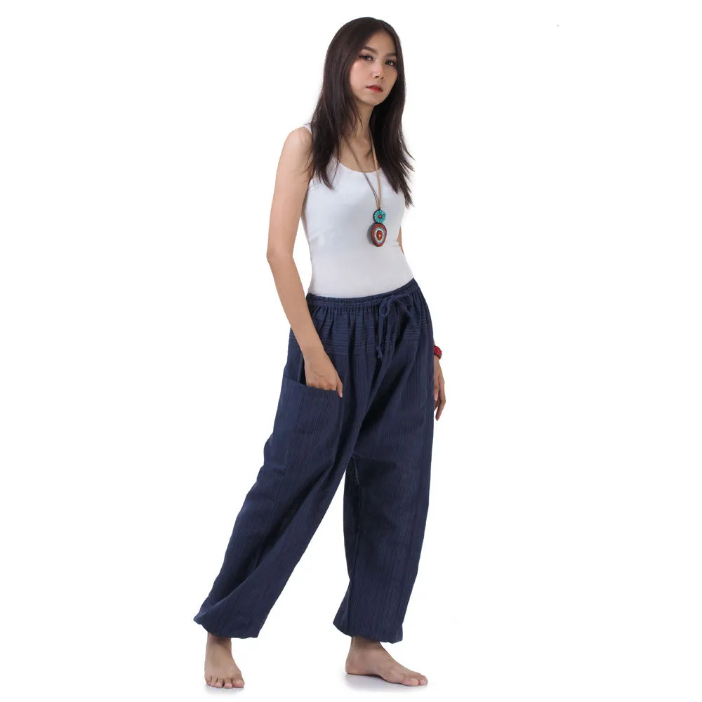 Blue Lagoon Women's Pinstripe Harem Pants