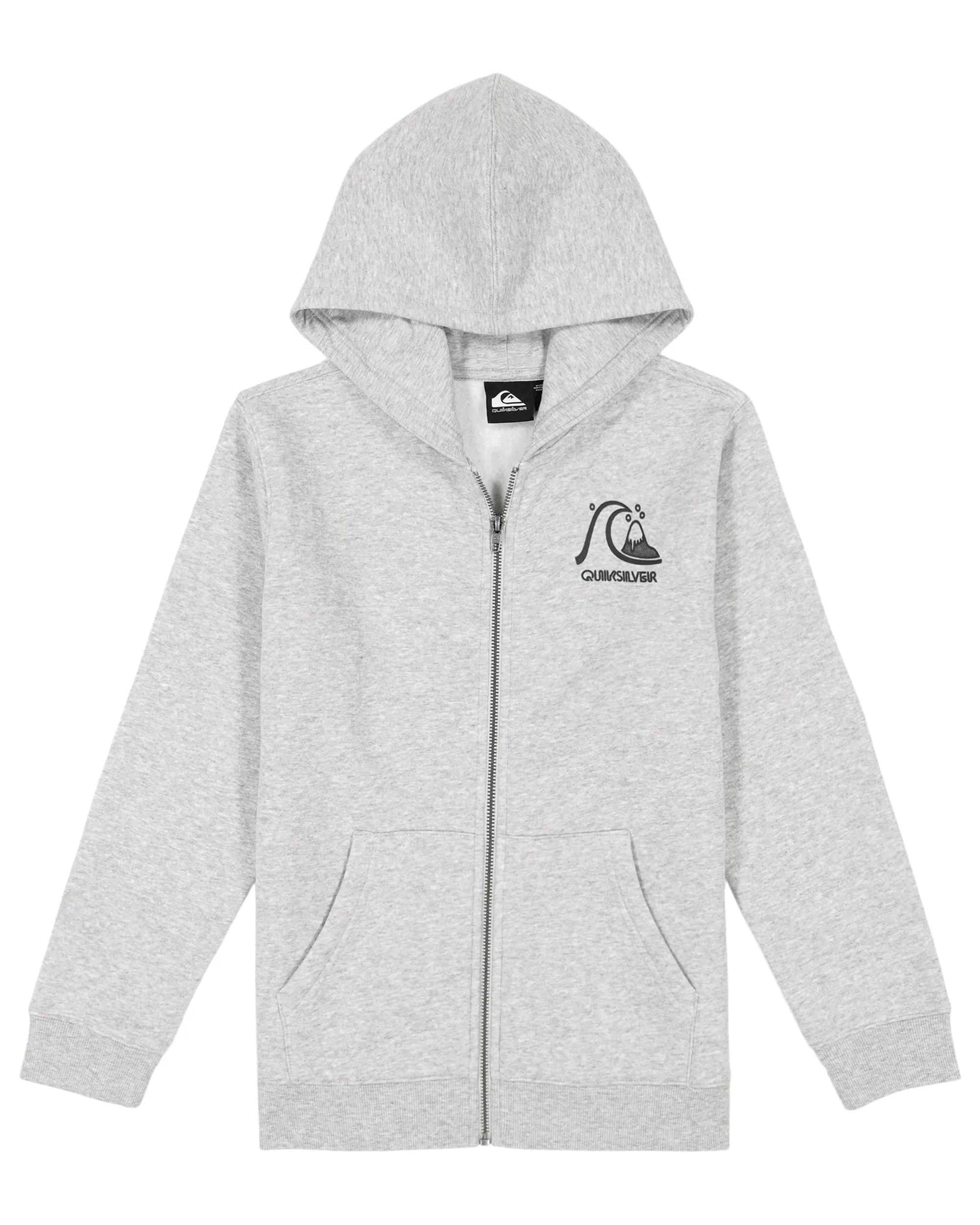 Boys 8-16 Graphic Zip Hoodie - Light Grey Heather