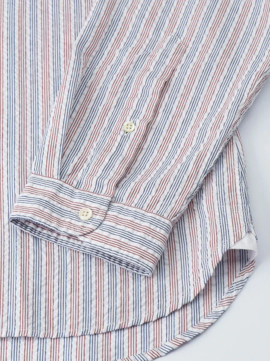 Clerkenwell Tab Shirt - longstone navy/red