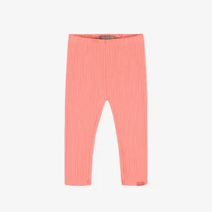 CORAL RIBBED KNIT LONG LEGGING, BABY