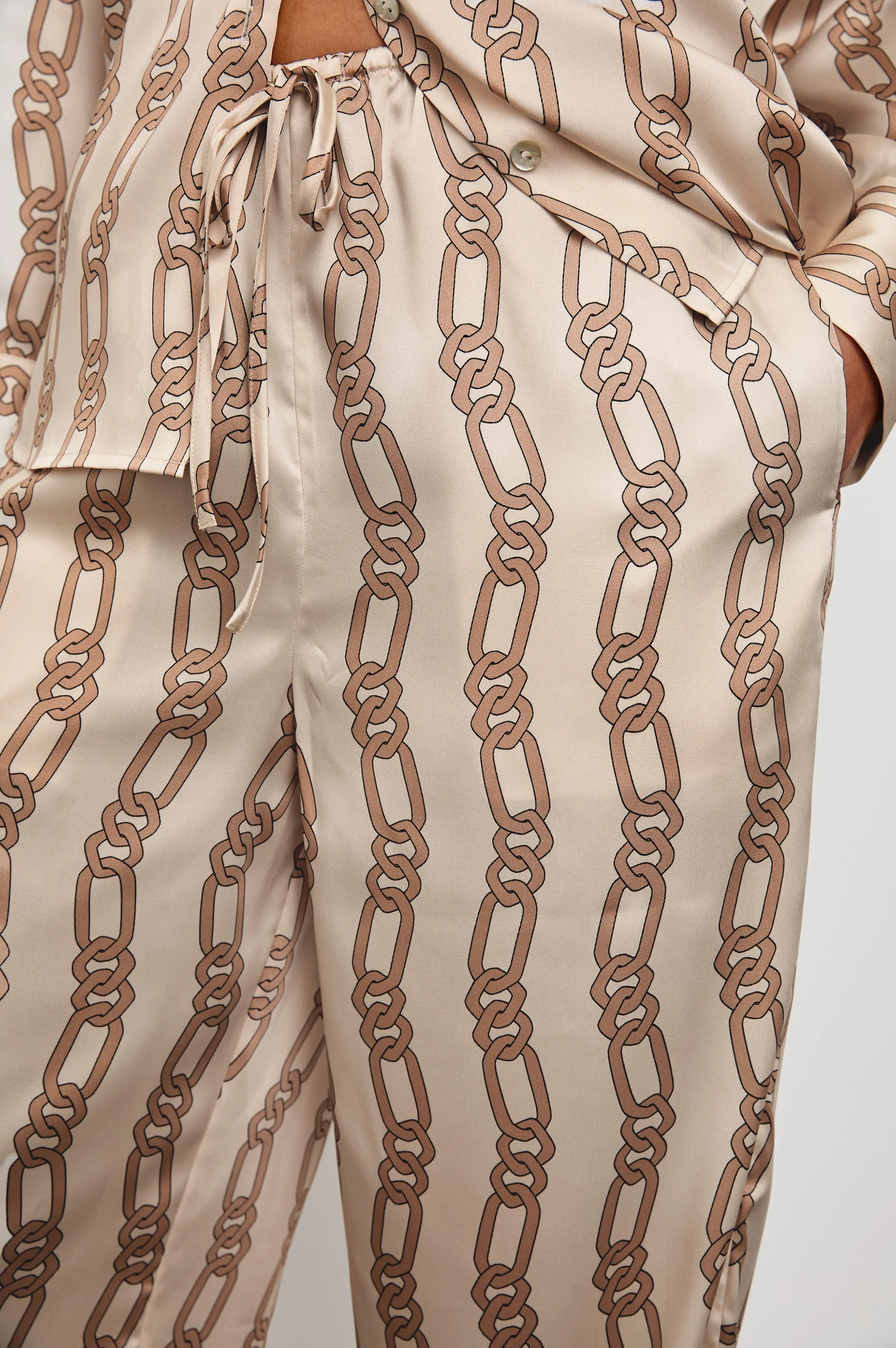 DAMANI PANT - IVORY GOLD LINK
