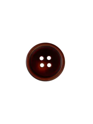 Dark Brown Shaded Round Shape 4-Hole Blazer/Coat Button