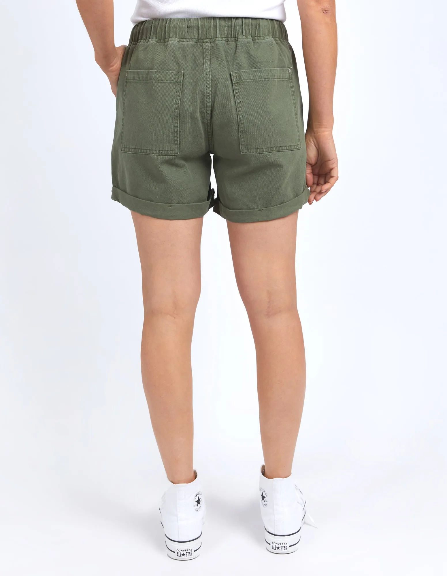 Emma Relaxed Denim Short Four Leaf Clover