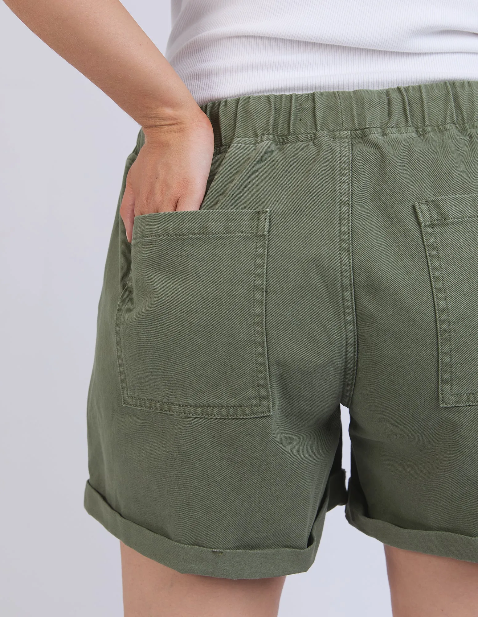 Emma Relaxed Denim Short Four Leaf Clover