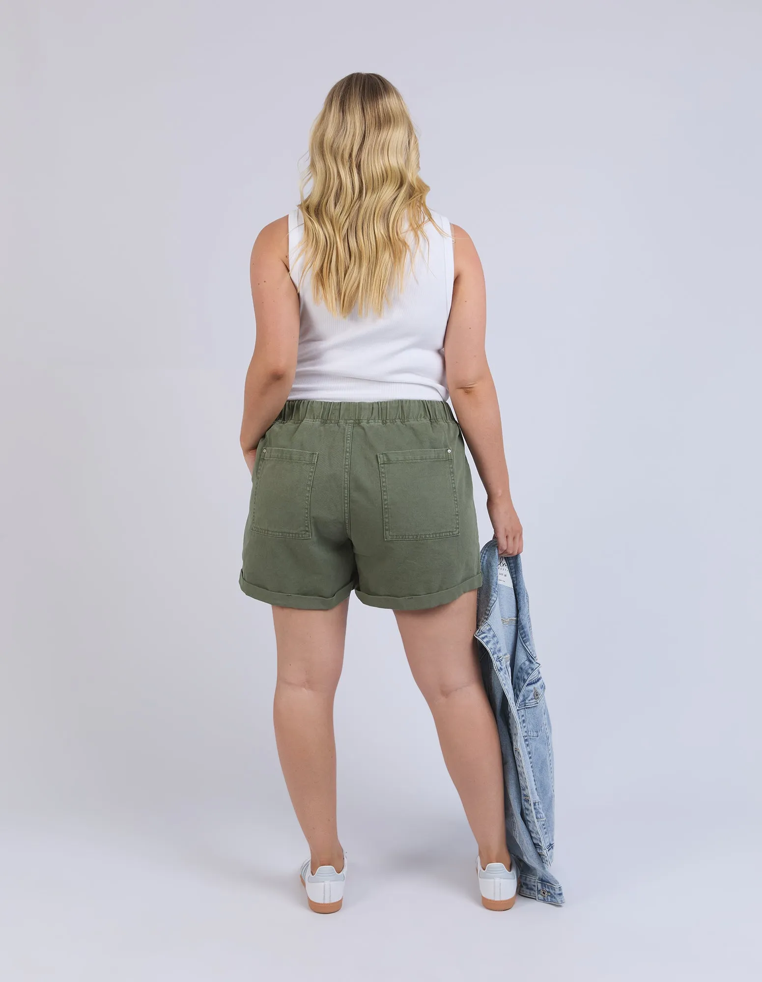 Emma Relaxed Denim Short Four Leaf Clover