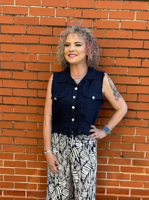 *FINAL SALE* Linen Vest - Multiple Colors