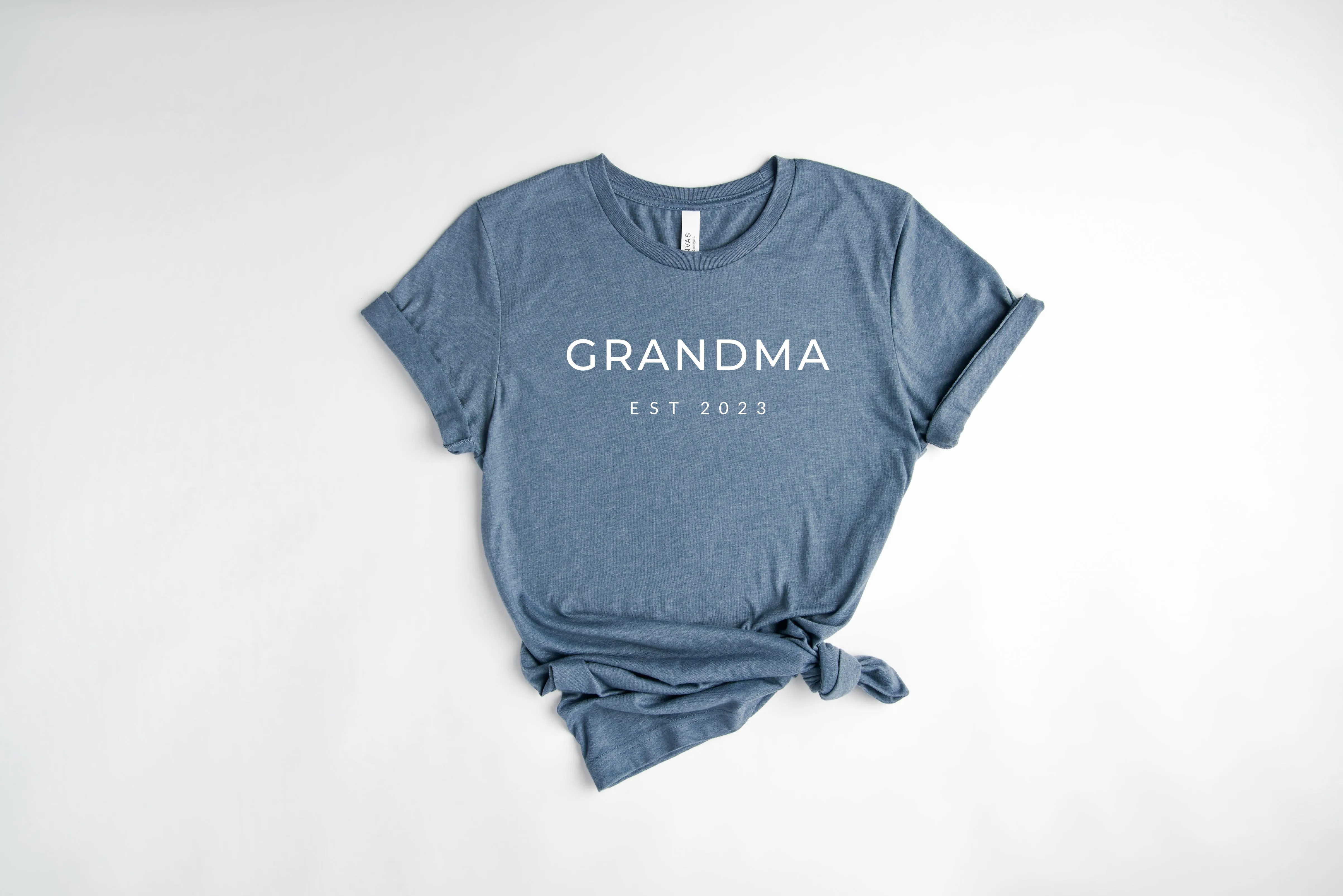 Grandma Est Year Personalization Classic Soft Short Sleeve Shirts (MONT)