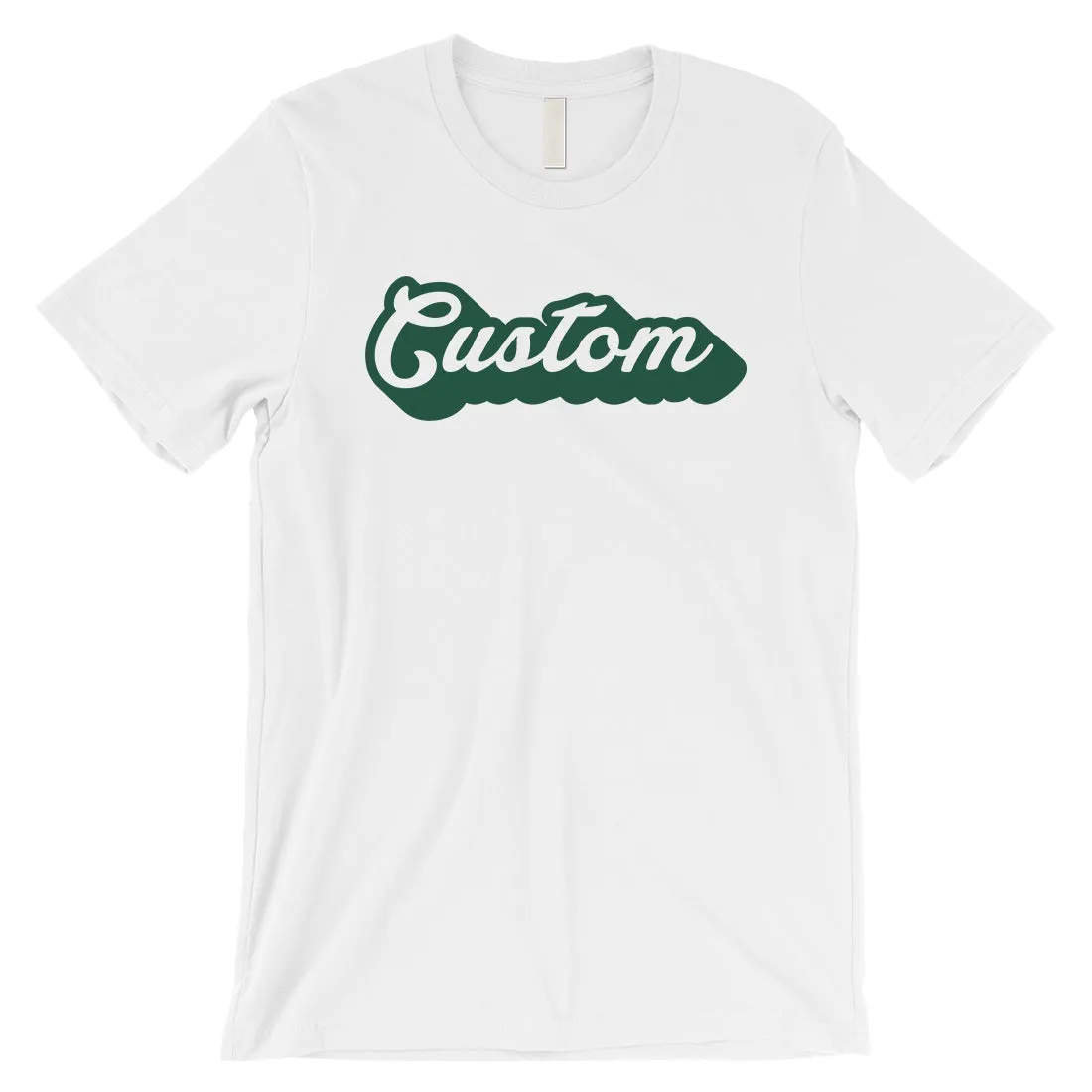 Green Pop Up Text Powerful Fun Mens Personalized T-Shirt For Friend