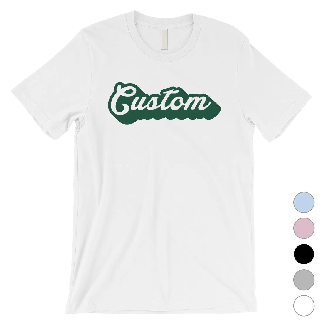 Green Pop Up Text Powerful Fun Mens Personalized T-Shirt For Friend