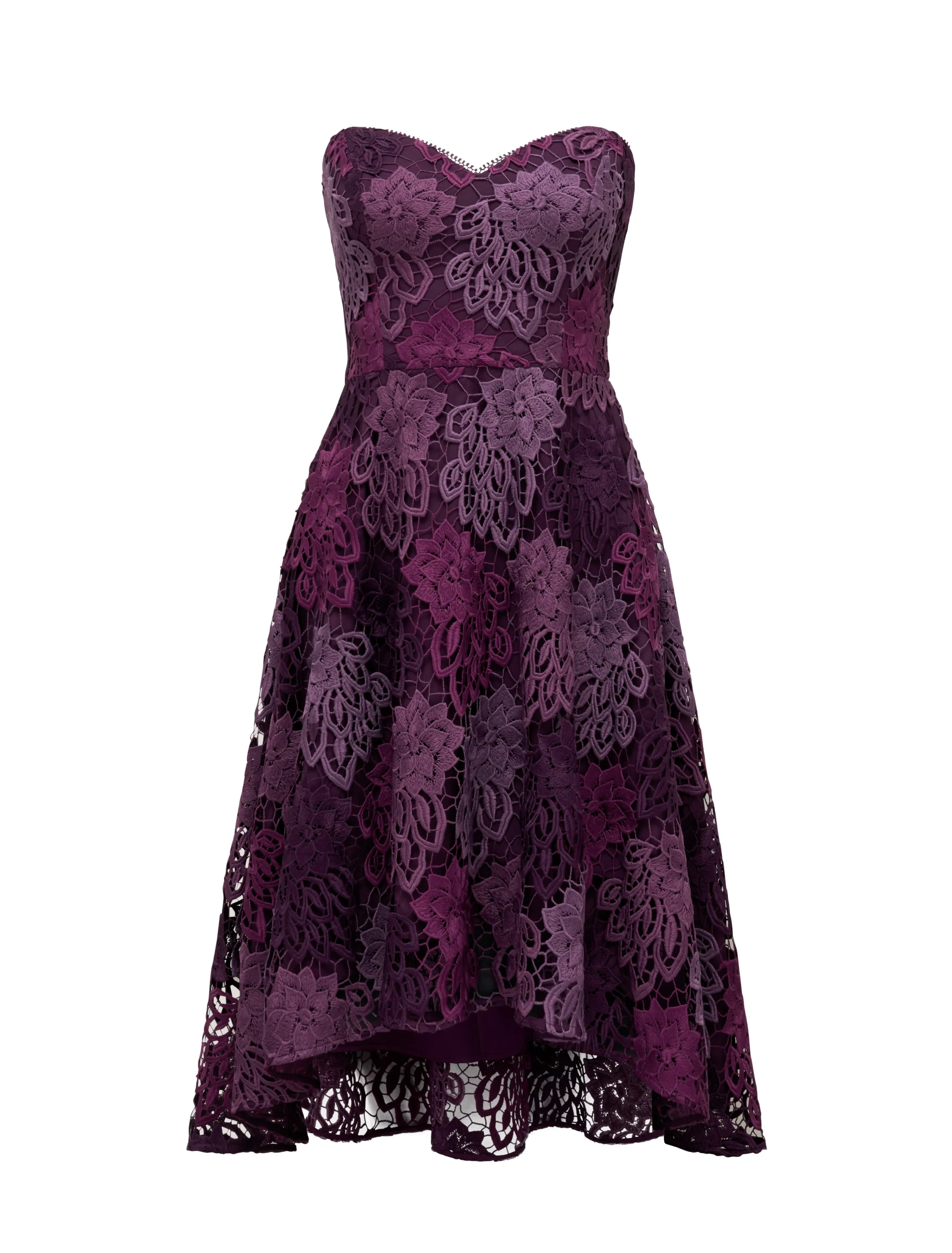 Heaven Lace Strapless Prom Dress