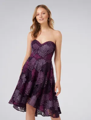 Heaven Lace Strapless Prom Dress