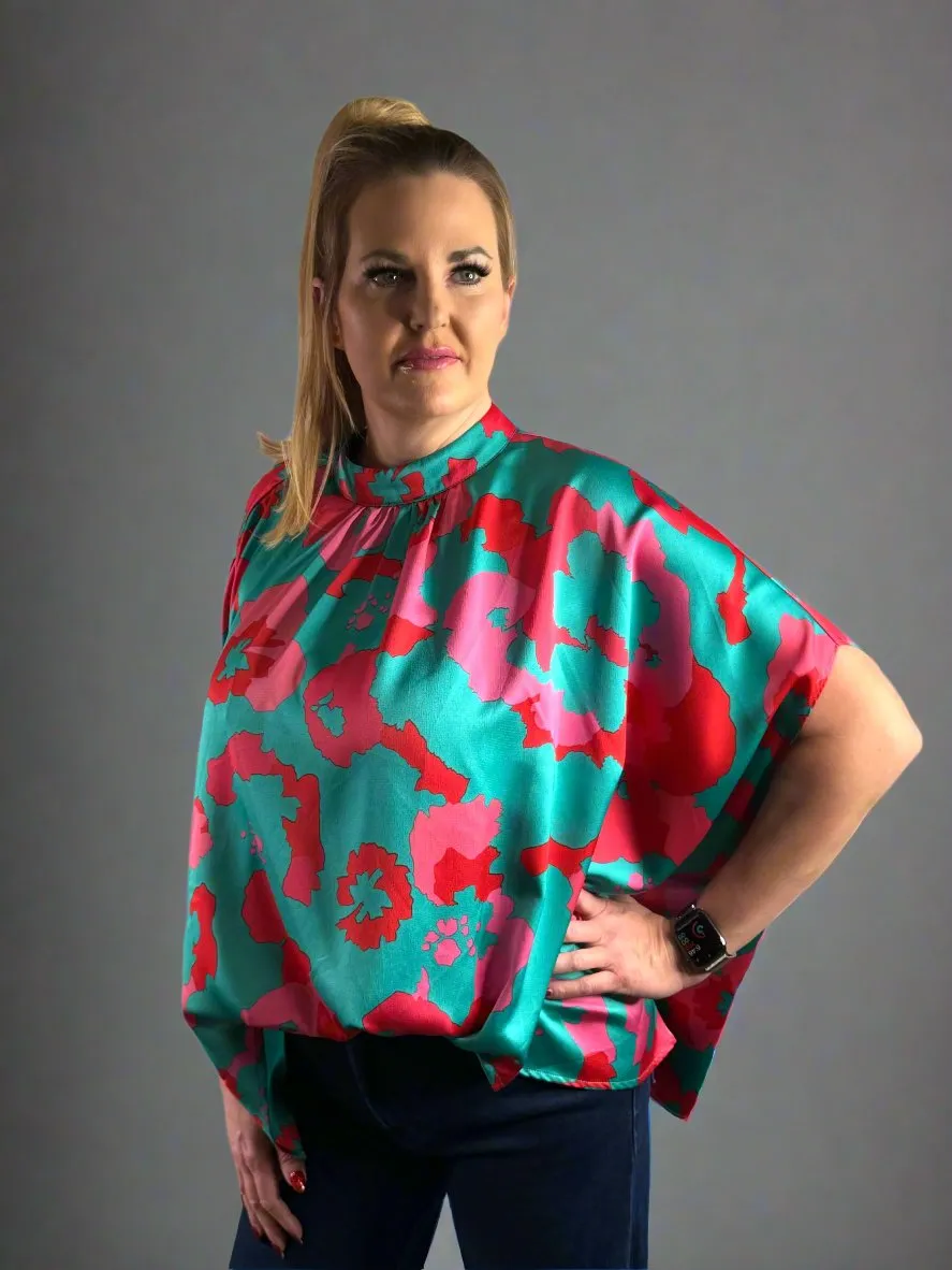 High Neck Relaxed Silhouette Top