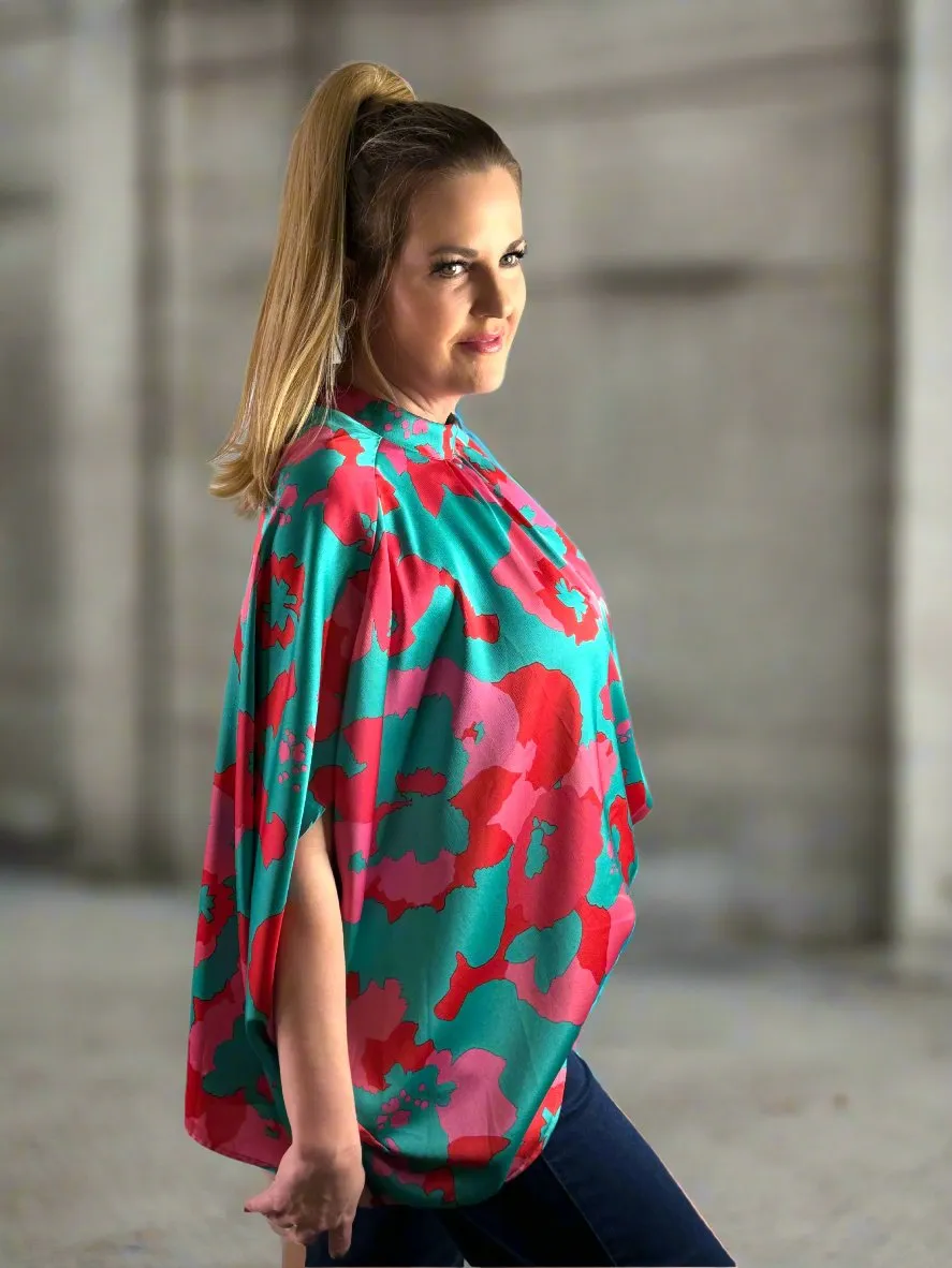 High Neck Relaxed Silhouette Top