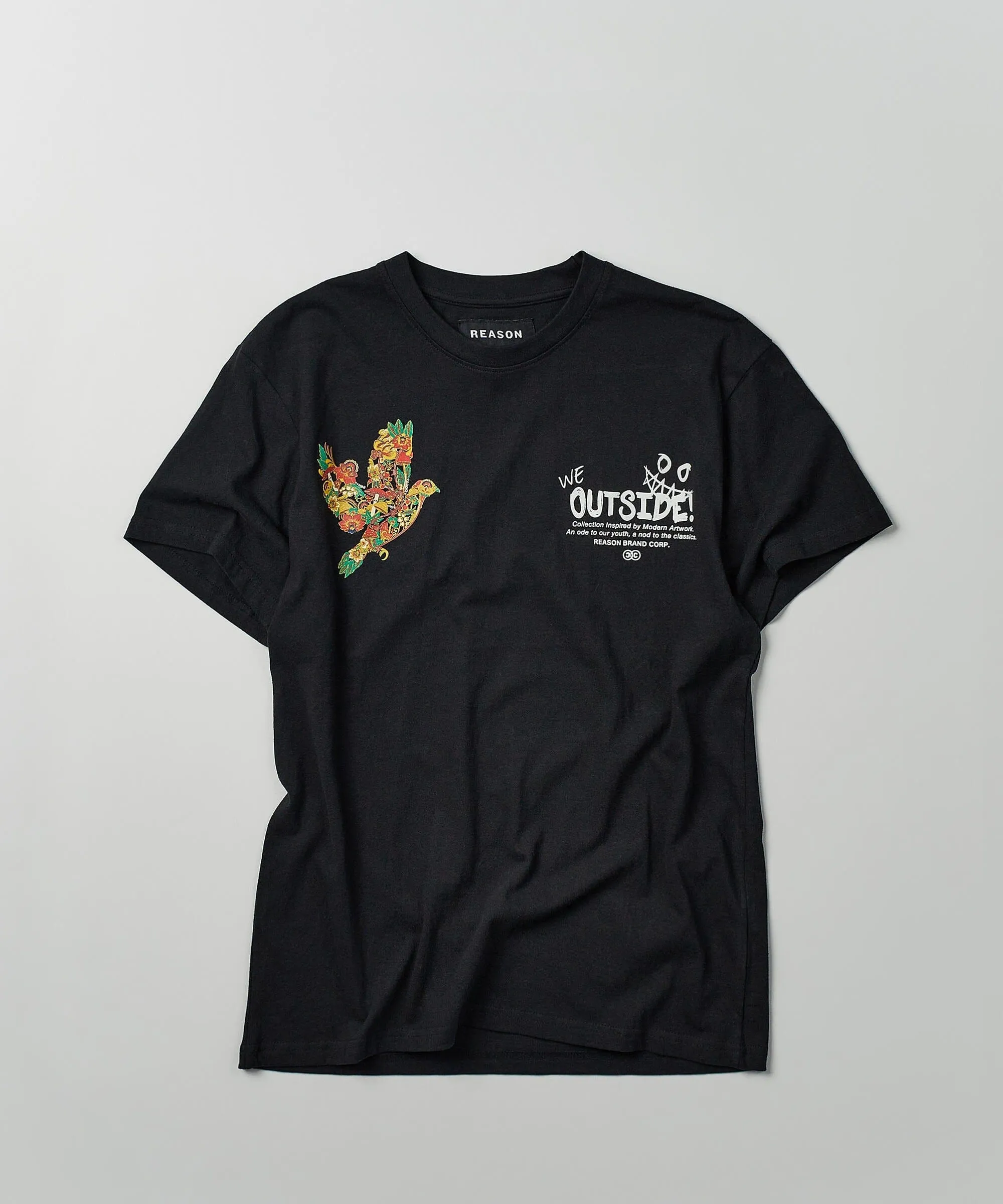 Kids We Outside Short Sleeve Tee - Black