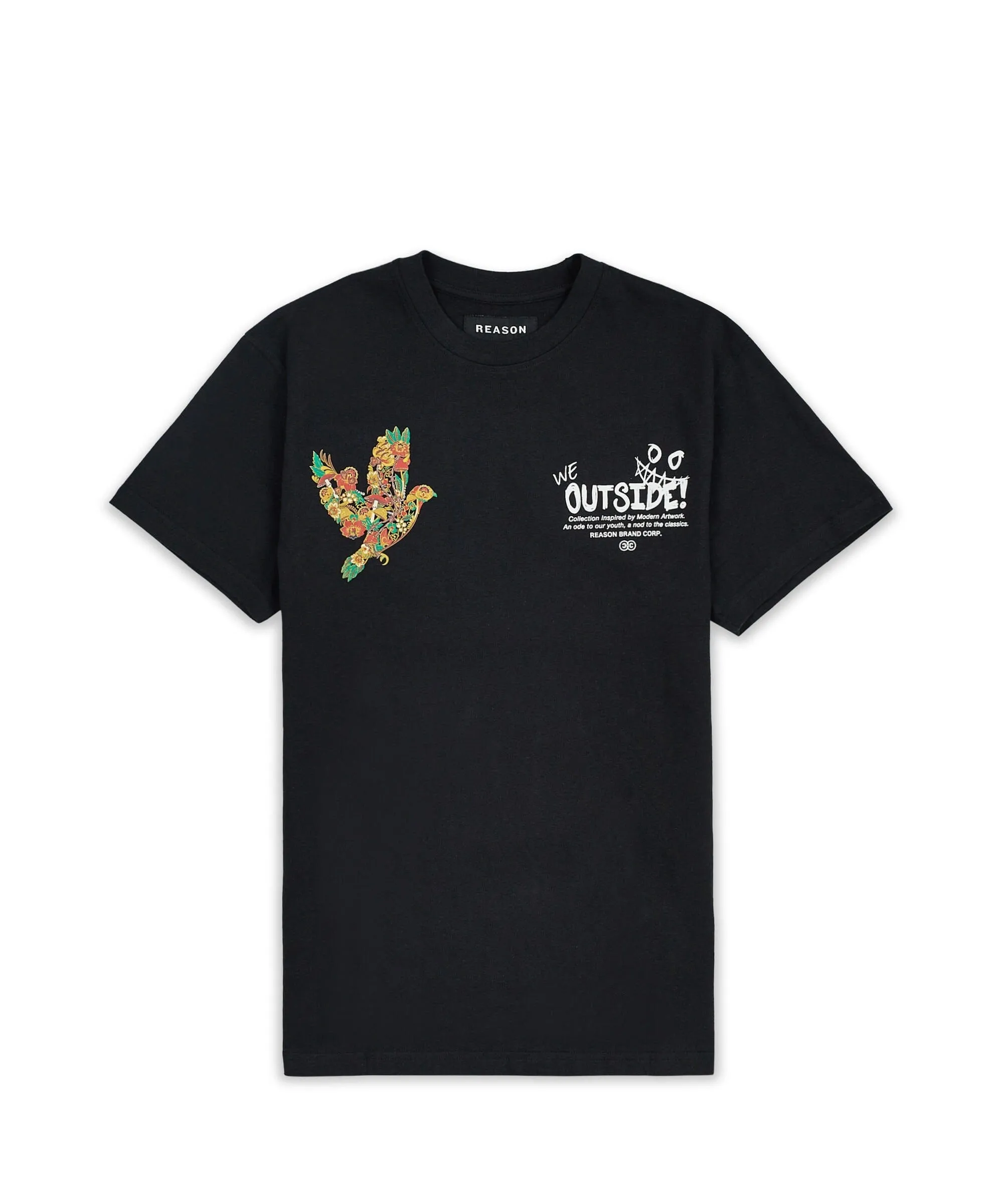 Kids We Outside Short Sleeve Tee - Black