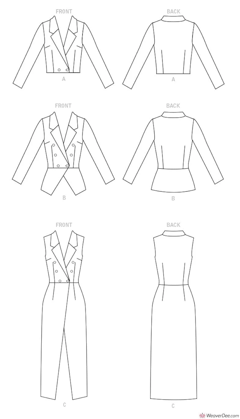 McCall's Pattern M8155 Misses' & Women's Jacket & Vest #BrightonMcCalls