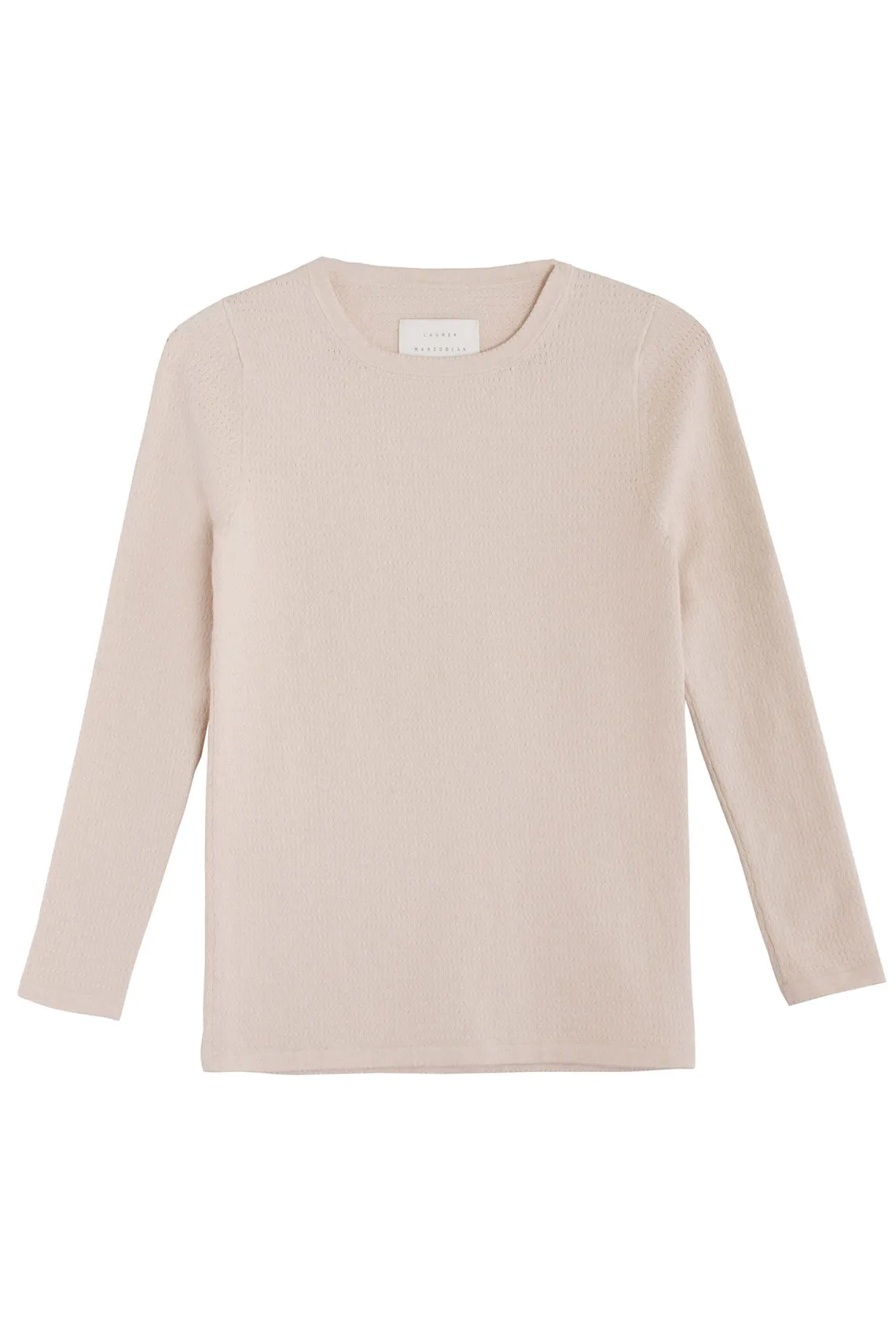 Natural Mesh Crewneck