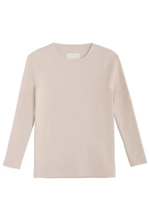 Natural Mesh Crewneck