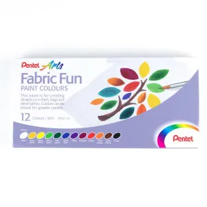Pentel Arts Fabric Fun Paint 12pk