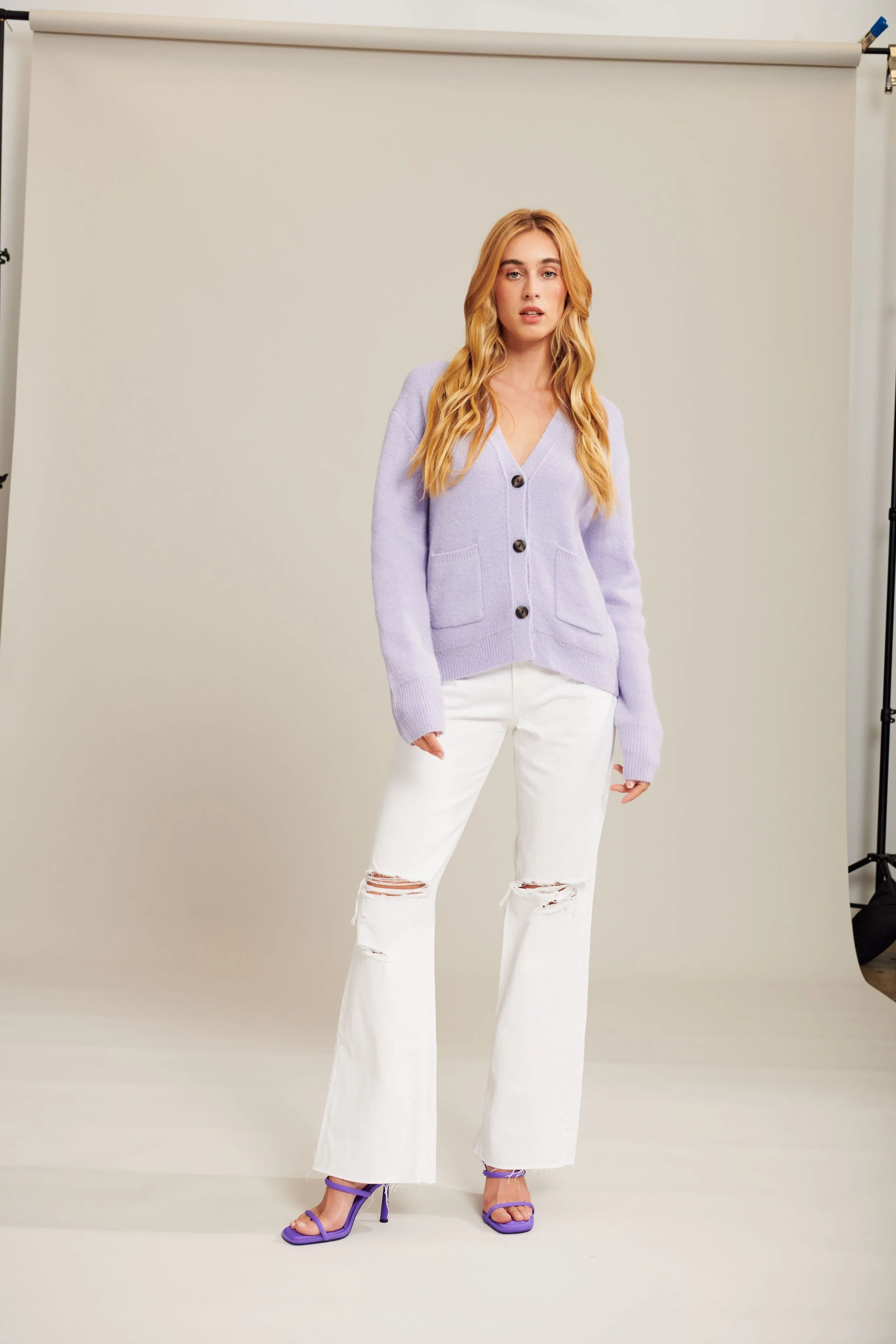 PIERRE CARDIGAN - SPRING IRIS