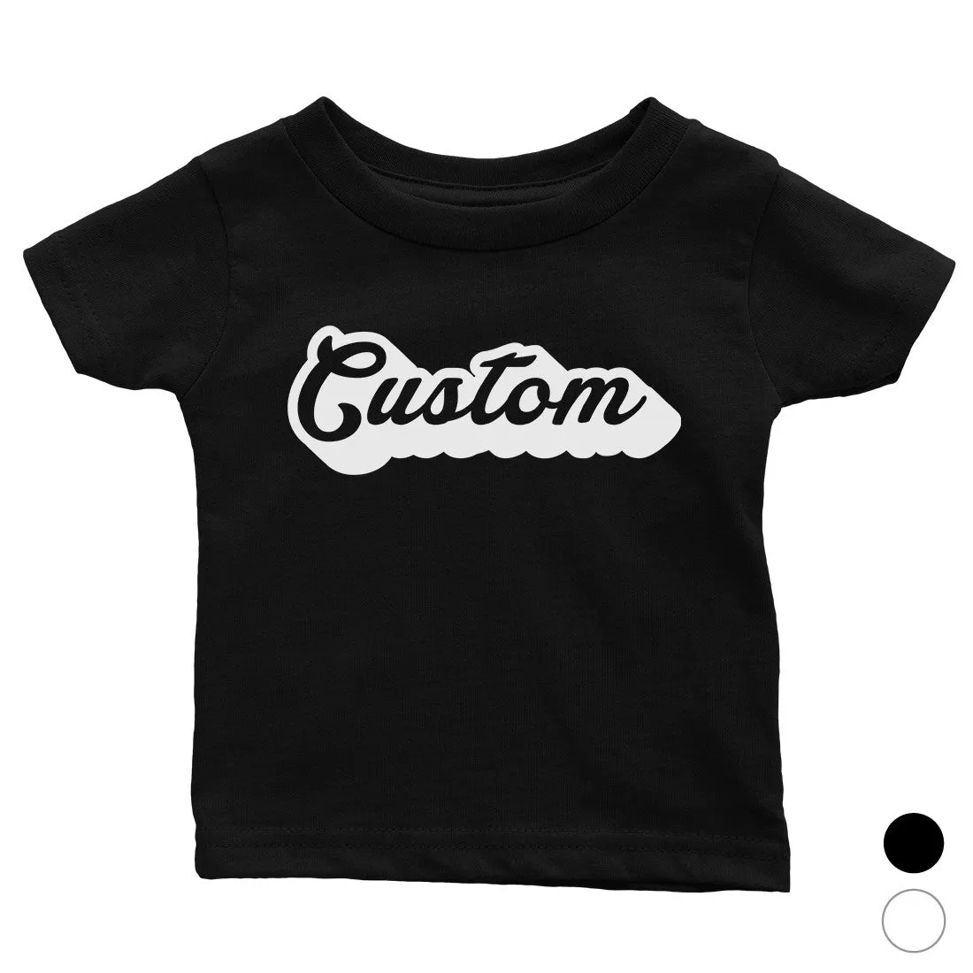 Pop Up Text Colorful Fun Custom Baby Personalized T-Shirt Custom