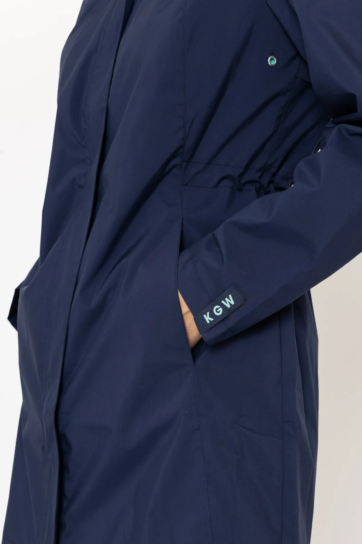 Rain Mac in Navy