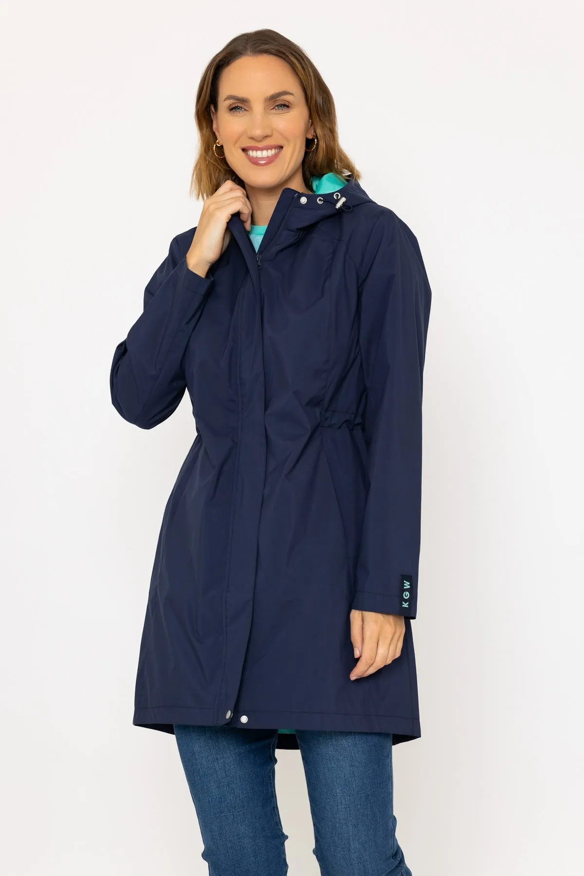 Rain Mac in Navy
