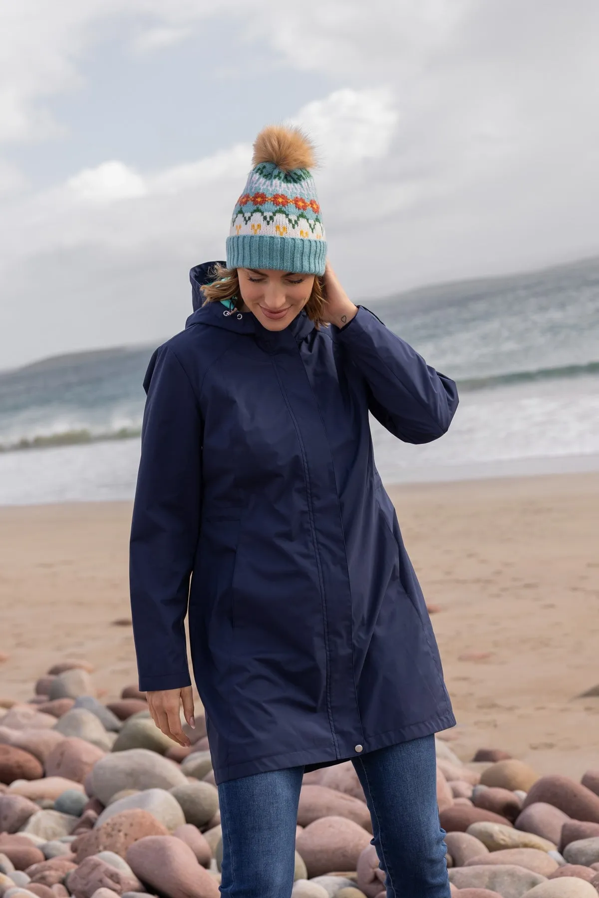 Rain Mac in Navy