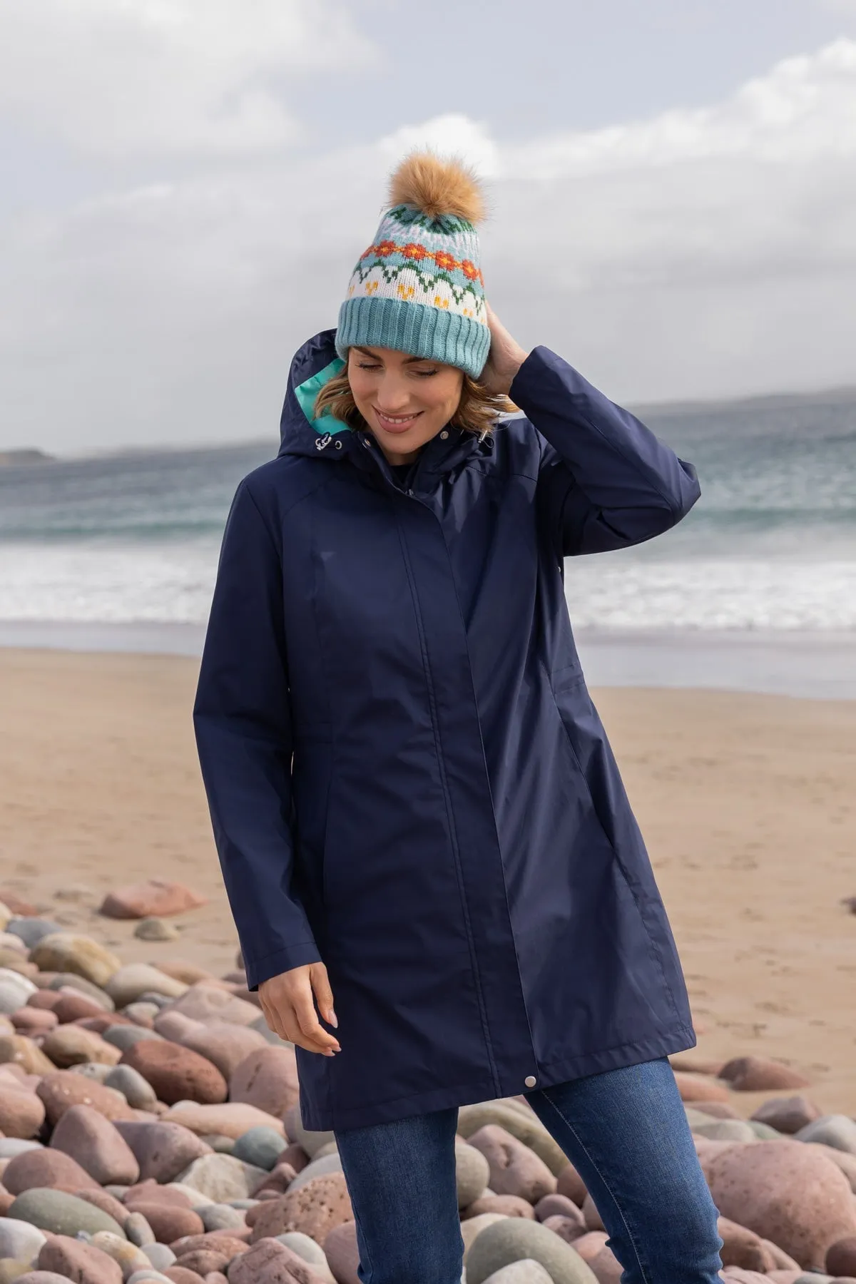 Rain Mac in Navy