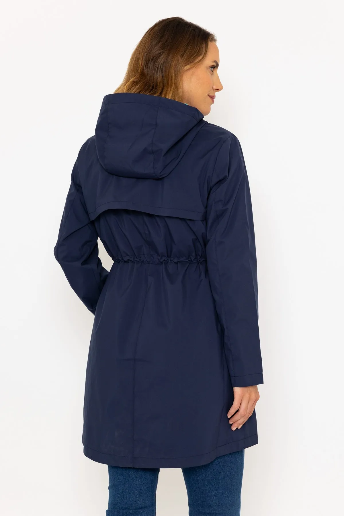 Rain Mac in Navy