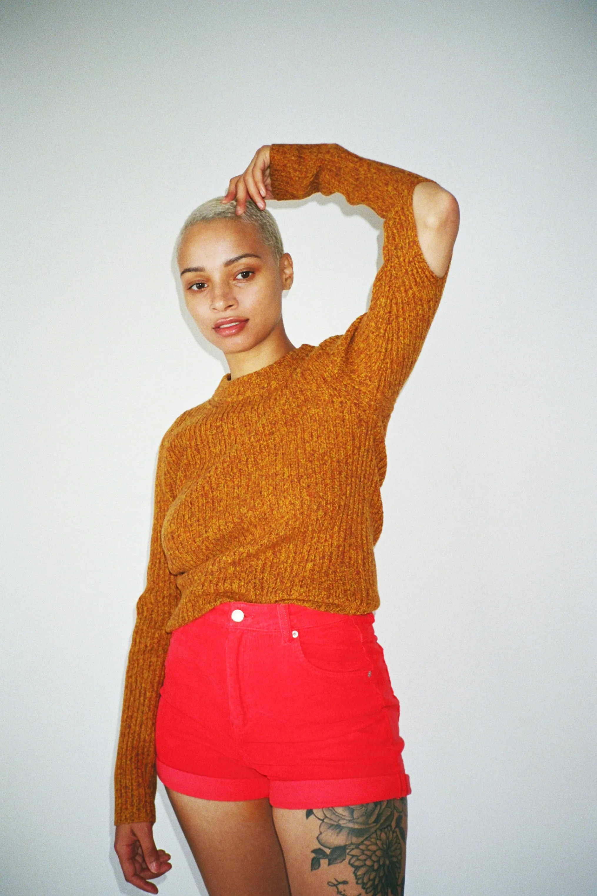 Sharp Orange Talena Sweater