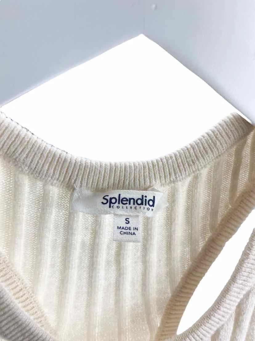 Splendid Collection Women's Rare Moonstone Ione Sweater Tank Ivory Size S