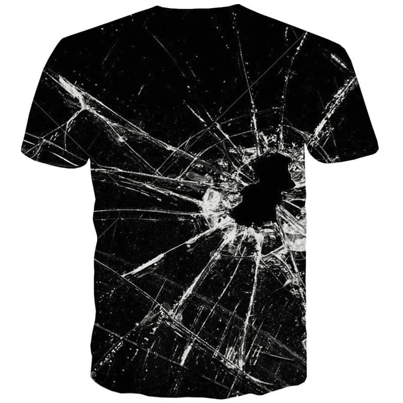 t shirt abstract personality Hip hop tshirt 3D Cool fun geometric colorful art men art costume