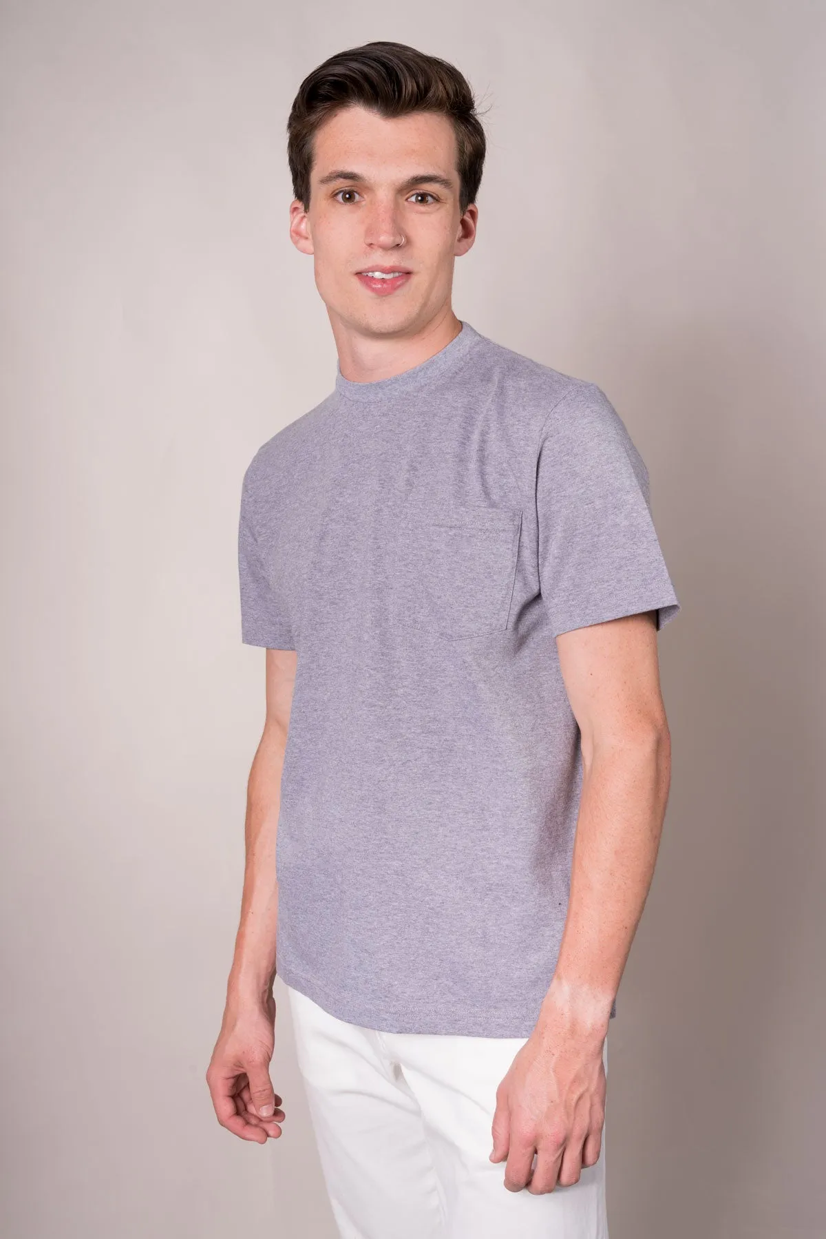 UNIVERSITY GREY SHORT SLEEVE T-SHIRT